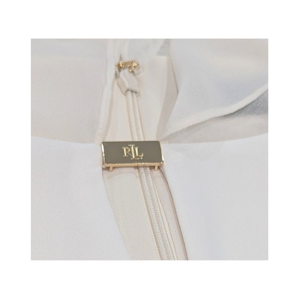 Lauren Ralph Lauren Renelle Ivory Cape Cocktail Dress Size 2 NWT - Picture 7 of 11